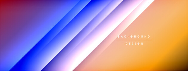 Dynamic shadow lines with gradient colors geometric background