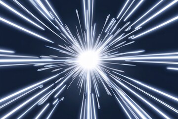 Radiant Silver Navy Electrical Charge on a Clear Background