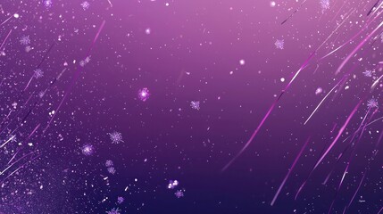 Fototapeta premium New Year Deep Plum to Metallic Lavender Gradient, starting with a deep plum and fading into a soft metallic lavender, with small clusters of holographic 