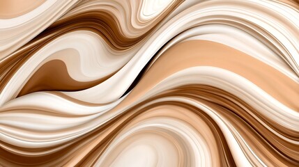 Obraz premium Swirling Earthy Marble Textures in Abstract Design