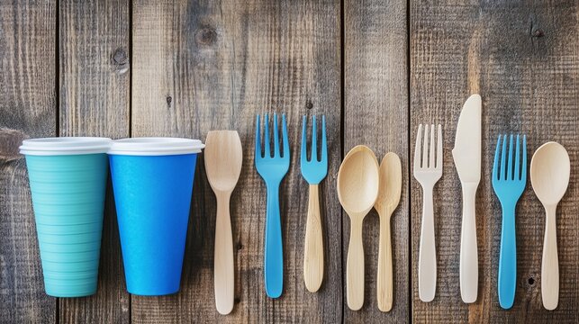 Disposable plastic tableware and utensils are a major source of pollution. They are often not recycled and end up in landfills or as litter. This can take hundreds of years to decompose,