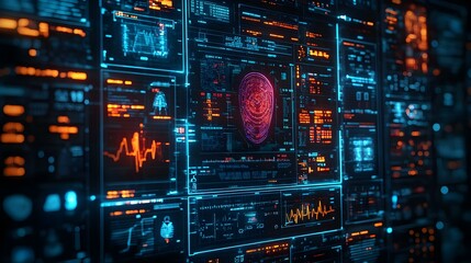 Obraz premium Close-Up Futuristic Telemedicine AI Diagnostic Device Showcasing Advanced Health Technology in Photo Stock Concept