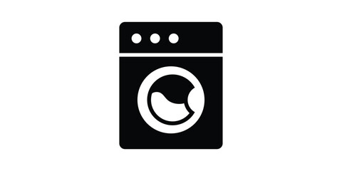 Washing Machine icon flat illustration.