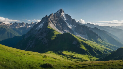 Obraz premium Stunning mountains landscape background