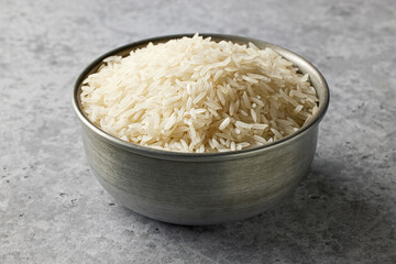 bowl of raw rice