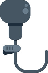 Clip microphone is capturing sound, ensuring clear and professional audio for various applications