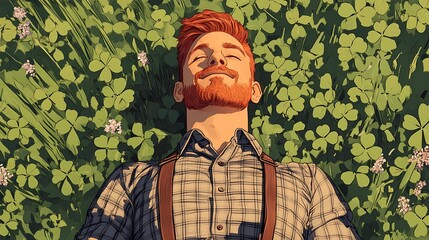 Fototapeta premium Abstract depiction of a villager, conveying the essence of pastoral life, perfect for versatile creative and editorial use