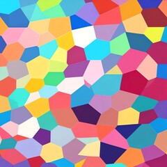 Vibrant Abstract Colorful Mosaic: A kaleidoscope of pastel and bright hues forming a captivating geometric pattern.