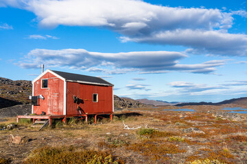 Hills and mountains on the Arctic Circle Trail which links Kangerlussuaq and Sisimiut, Greenland