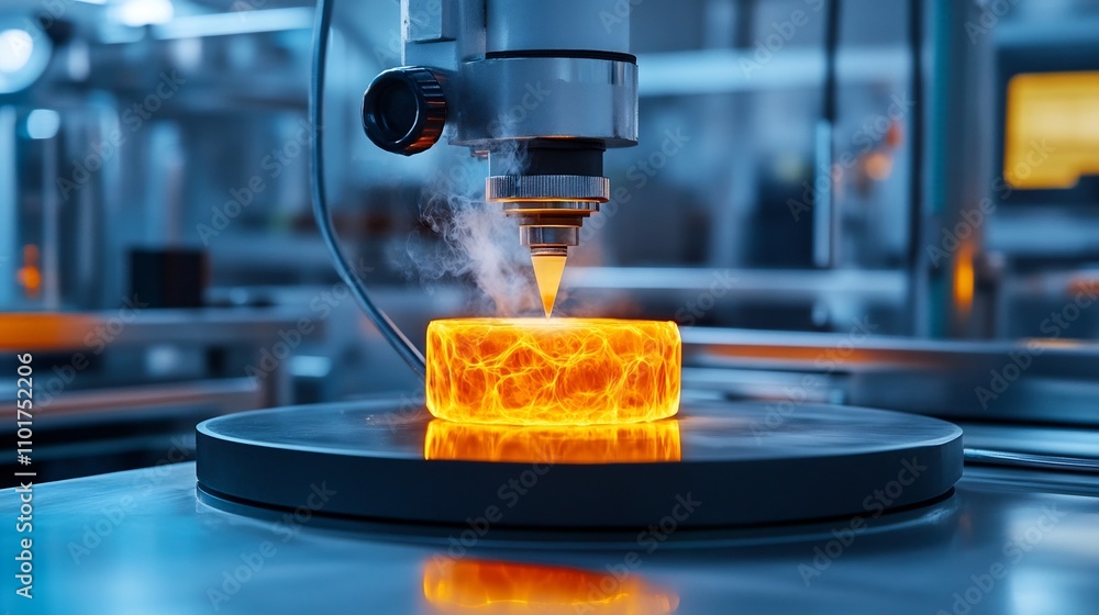 Poster heat-resistant glue undergoing extreme condition testing in a laboratory setting