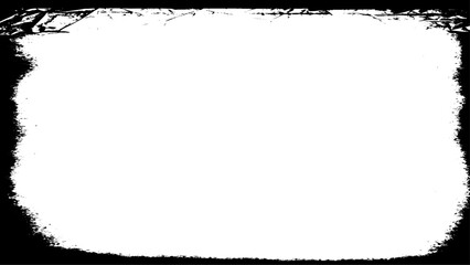 Grunge frame border texture on isolate background vector. Different paint textures, urban background grunge, dust, distressed grain.