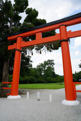 上賀茂神社の境内の風景