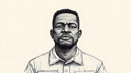 Illustration of a villager embodying the simplicity and charm of rural life, perfect for use in diverse creative projects