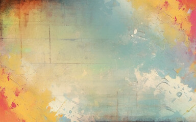 Abstract colorful oil painting closeup. Thick paint texture for mental wellness concept, art banner. Abstract artistic background. 