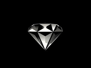 Colorful Shiny Clear Diamond Gem jewelry icon logo symbol