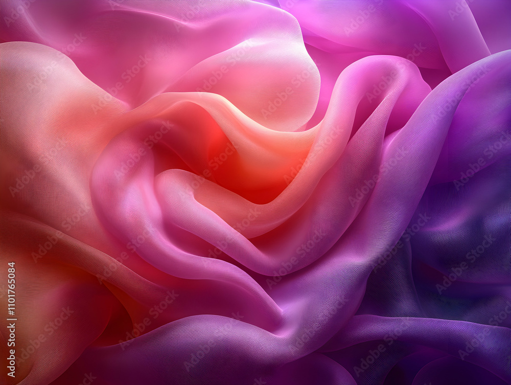 Poster Abstract colorful fabric texture with gradient.