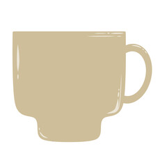 Mug or glass ceramic cute doodle hand draw illustration inspired from drink from tumbler that can be use for social media, sticker, wallpaper, e.t.c with aesthetic light cream color