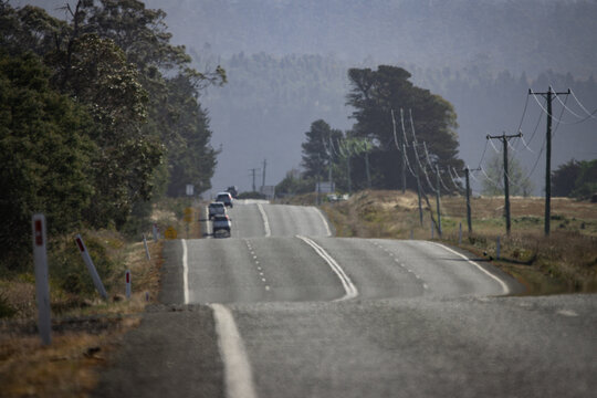 driving on a road