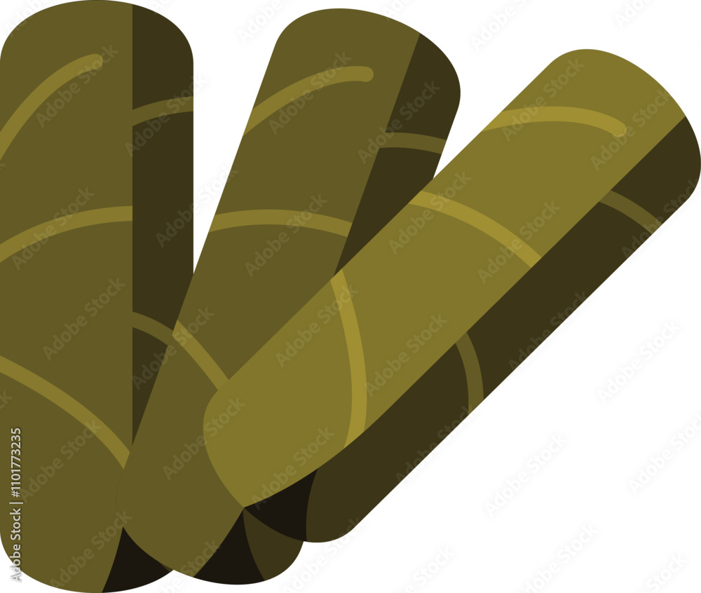 Poster three brown cuban cigars are forming an abstract triangle shape