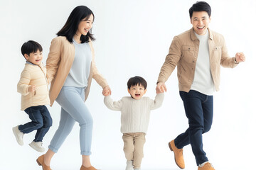 Obraz premium asian family