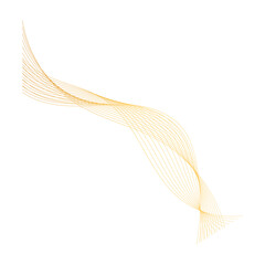 Gold Wavy Line