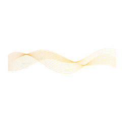 Gold Wavy Line