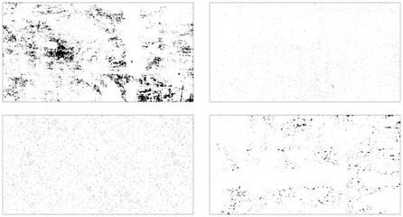 Grunge overlay scratches dirty texture background vector. Set of grunge overlay frame and torn paper effect.