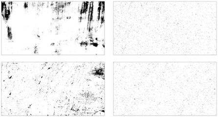 Grunge overlay scratches dirty texture background vector. Set of  Retro grunge texture with ink splash.