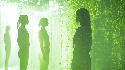 Business Team Integrating Green Technology in Real-World Setting Showcasing Eco-Friendly Innovations and Solutions