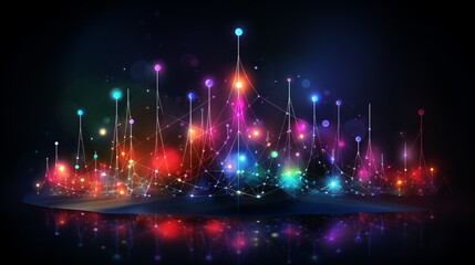 Digital illustration of network signal strength icon