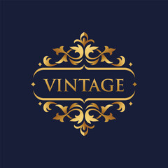 vintage hand drawn frame label retro engraving antique vector