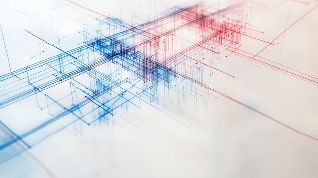 Detailed industrial design sketch of a data graph on paper,