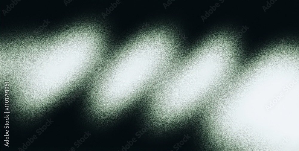 Aufkleber A wide poster banner header featuring a green gradient background with a blurred, grainy texture and noise effect.