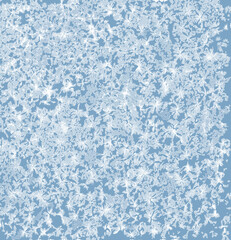 Frosted glass texture illustration. Winter frost background with random icy pattern. Frozen effect for seasonal designs and Christmas