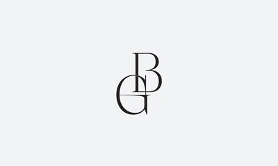 GB, BG, B, G Abstract Letters Logo Monogram	