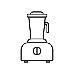 Juicer icon flat line symbol set.