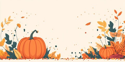  background with pumpkin,Thanksgiving Day