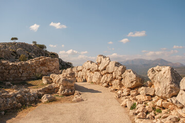 Cyclopean Walls of Mycenae, Greece.