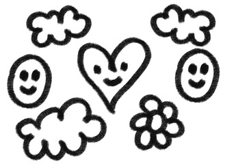 Nuvens smile cora&ccedil;&atilde;o