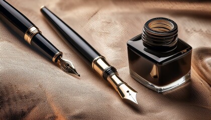 リネンの上に並ぶ筆記具が紡ぐシンプルな美しさ
