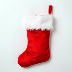 Ein klassischer und festlicher Weihnachtsstrumpf, ideal f&uuml;r die Verwendung in Print- oder digitalen Weihnachtsprojekten.