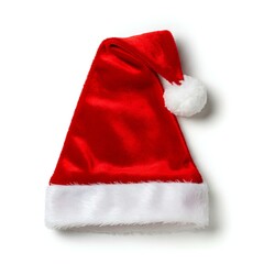 Ein fr&ouml;hlicher und ikonischer Weihnachtsmann-Hut, ideal f&uuml;r Feiertagsbranding, Printmaterialien oder festliche Werbeanzeigen.