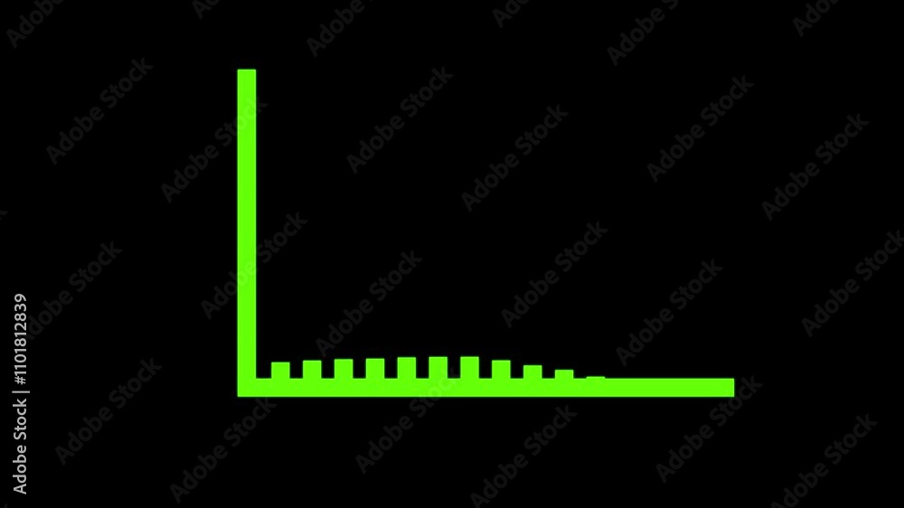 Poster black background business growth and success background/ animation of a business background with ear