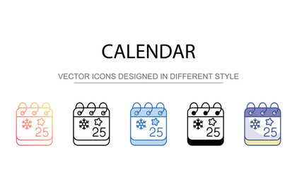 Calendar icon design with white background stock illustration