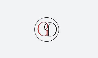 GD, DG, D, G Abstract Letters Logo Monogram