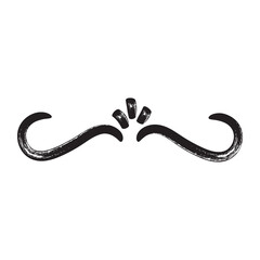 swirl divider geometric shape brush doodle