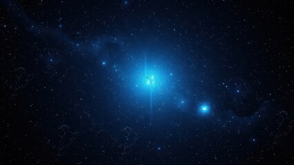 Fototapeta premium Abstract pattern of glowing stars on a dark background, stellar wind, star formation, solar system, dark energy