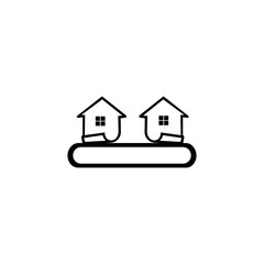 Real estate vector logo template design