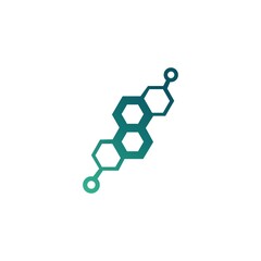 Molecule generic vector logo template design