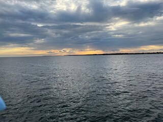 sunset over the ocean